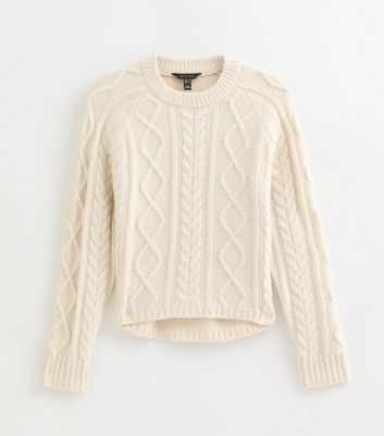 Cream Cable Knit Raglan Sleeve Jumper 6 Cream Cable Knit Raglan Sleeve Jumper