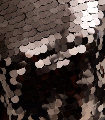 Dark Brown Sequinned Short Sleeve Top 6 Dark Brown Sequinned Short Sleeve Top