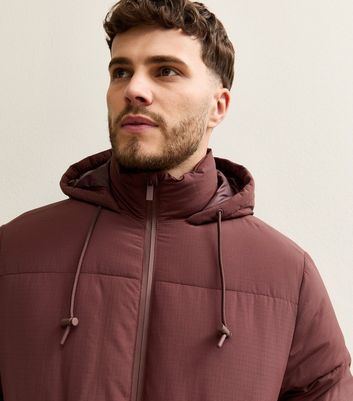 Dark Brown Hooded Puffer Jacket 4 Dark Brown Hooded Puffer Jacket