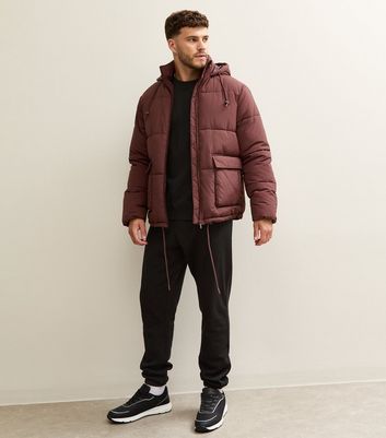 Dark Brown Hooded Puffer Jacket 5 Dark Brown Hooded Puffer Jacket