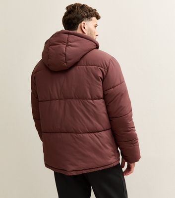 Dark Brown Hooded Puffer Jacket 6 Dark Brown Hooded Puffer Jacket
