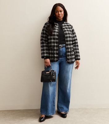 Curves Black Ribbed Button Detail Top 3 Curves Black Ribbed Button Detail Top