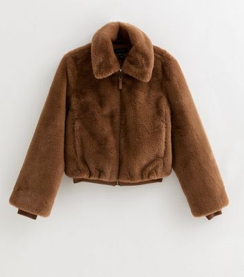 Tan Faux Fur Bomber Jacket 9 Tan Faux Fur Bomber Jacket
