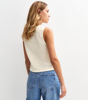 Cream Soft Touch Flower Trim Waistcoat 4 Cream Soft Touch Flower Trim Waistcoat