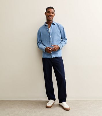 Jack & Jones Light Blue Regular Denim Long Sleeve Shirt