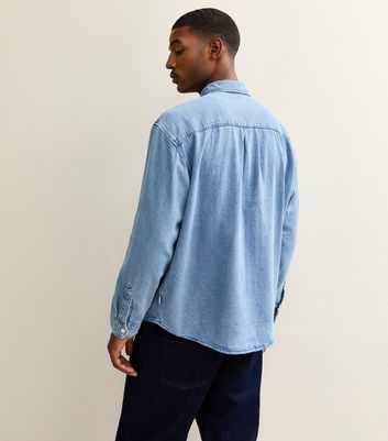 Jack & Jones Light Blue Regular Denim Long Sleeve Shirt 4 Jack & Jones Light Blue Regular Denim Long Sleeve Shirt