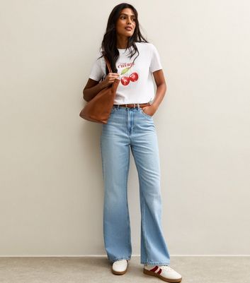 White Mon Cherie Cherry Print Relaxed T-Shirt 3 White Mon Cherie Cherry Print Relaxed T-Shirt