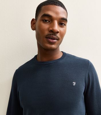 Farah Slim Crew Neck Fine Knit Jumper