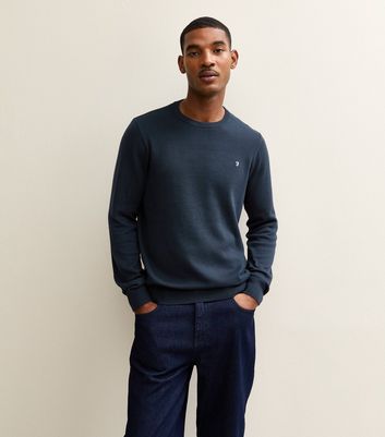 Farah Slim Crew Neck Fine Knit Jumper