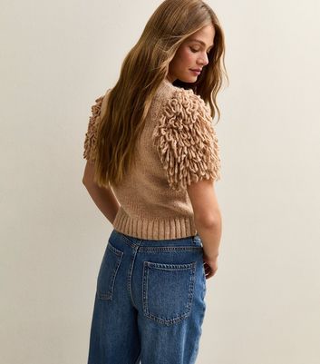 Camel Loop Stitch Sleeve Knitted Top 4 Camel Loop Stitch Sleeve Knitted Top