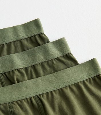 Dark Khaki Pack of 3 Boxers