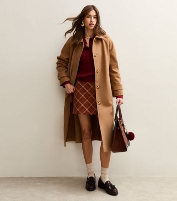 Red Checked Mini Skirt