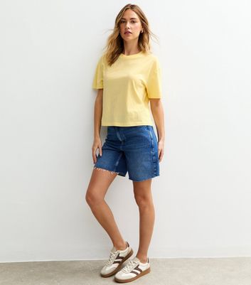 Light Yellow Boxy Fit T-Shirt