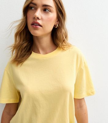 Light Yellow Boxy Fit T-Shirt