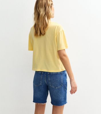 Light Yellow Boxy Fit T-Shirt
