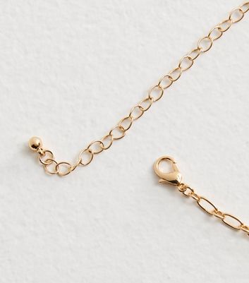 Gold Tone Bow Charm Necklace 4 Gold Tone Bow Charm Necklace