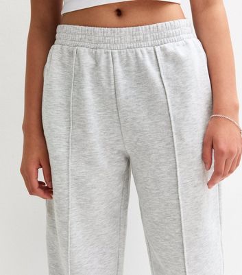 Girls Grey Barrel Leg Joggers