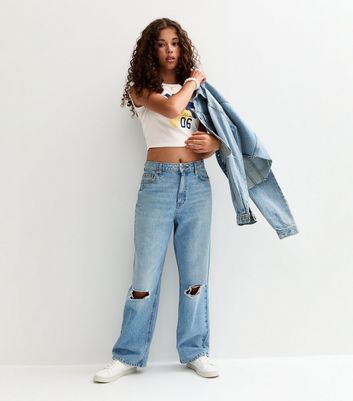 Girls White California Hibiscus Print T-Shirt 3 Girls White California Hibiscus Print T-Shirt