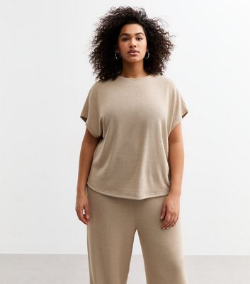 Curves Mink Textured T-Shirt