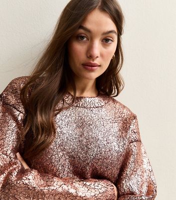 Bronze Foil Print Jumper 3 Bronze Foil Print Jumper