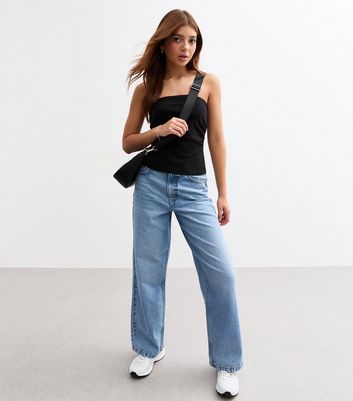 Girls Black Ruched Side Bandeau Top 3 Girls Black Ruched Side Bandeau Top