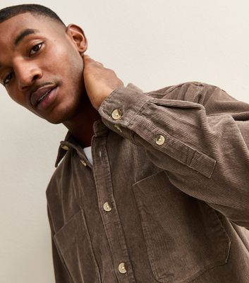 Only & Sons Mens Brown Cord Shirt