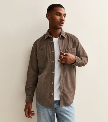 Only & Sons Mens Brown Cord Shirt