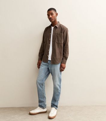 Only & Sons Mens Brown Cord Shirt 3 Only & Sons Mens Brown Cord Shirt