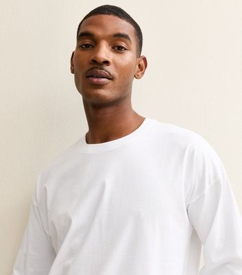 White Oversized Long Sleeve Top