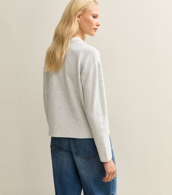 Light Grey Crew Neck Jumper 4 Light Grey Crew Neck Jumper