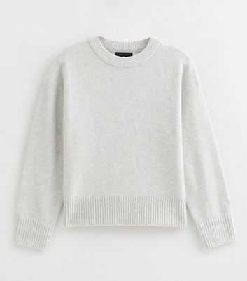 Light Grey Crew Neck Jumper 5 Light Grey Crew Neck Jumper
