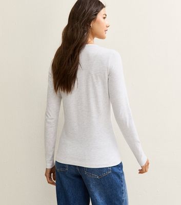 Grey Long Sleeve Crew Neck Top 4 Grey Long Sleeve Crew Neck Top