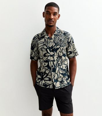 Only & Sons Light Brown Printed Short Sleeve Shirt