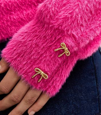 Sunshine Soul Mid Pink Fluffy Roll Neck Jumper 5 Sunshine Soul Mid Pink Fluffy Roll Neck Jumper