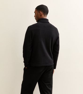 Black Regular Fleece Tech Jacket 4 Black Regular Fleece Tech Jacket