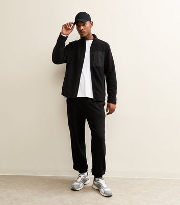 Black Regular Fleece Tech Jacket 5 Black Regular Fleece Tech Jacket