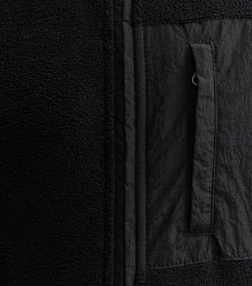 Black Regular Fleece Tech Jacket 6 Black Regular Fleece Tech Jacket